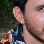 Arete Dynasty 8.5mm – Plata 925 con Circonia 5A – detalle 3