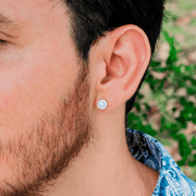 Arete Harmony 7.5mm – Plata 925 con Circonia 5A – detalle 3