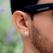 Arete Harmony 7.5mm – Plata 925 con Circonia 5A – detalle 2
