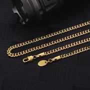Cadena Miami Cuban Gold 3mm – Acero 316L – detalle 3