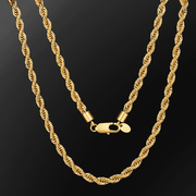 Cadena Nudo Gold 6mm – Acero 316L – detalle 3