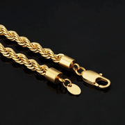 Cadena Nudo Gold 6mm – Acero 316L – detalle 2
