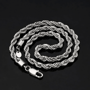 Cadena Nudo Silver 6mm – Acero 316L – detalle 3