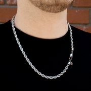 Cadena Nudo Silver 6mm – Acero 316L | Lion Luxury