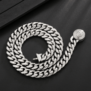 Cadena Lion Silver 12mm – Acero 316L – detalle 2