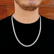Cadena Miami Twice 5mm – Plata 950 | Lion Luxury