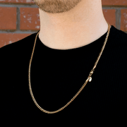 Cadena Miami Cuban Gold 3mm – Acero 316L – detalle 2