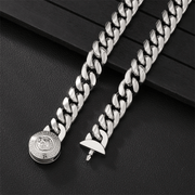 Cadena Lion Silver 12mm – Acero 316L – detalle 3