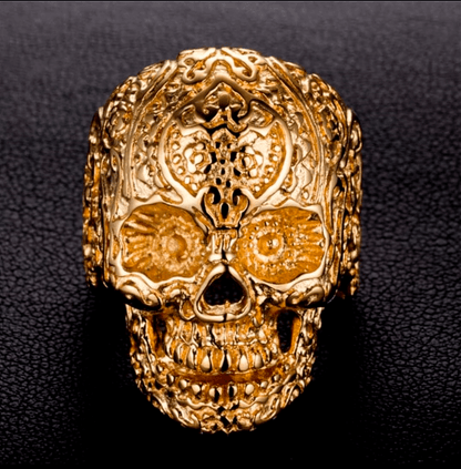 Anillo Catrina – Acero 316L Gold | Lion Luxury