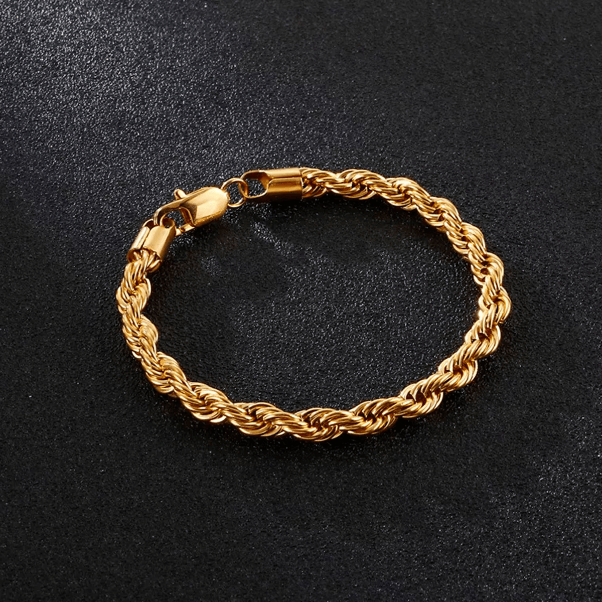 Pulsera Nudo Gold 6mm – Acero 316L | Lion Luxury