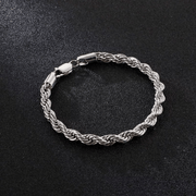Pulsera Nudo Silver 6mm – Acero 316L | Lion Luxury