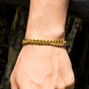 Pulsera Miami Cuban Gold 8mm – Acero 316L | Lion Luxury