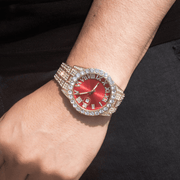 Reloj Lion Red – Acero 316L con Circonia 5A – detalle 3