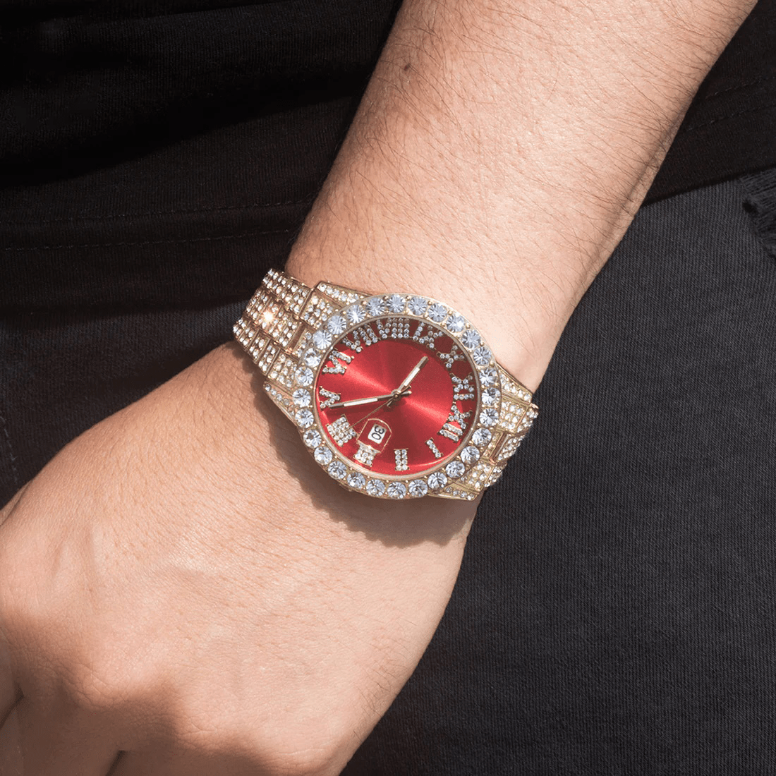 Reloj Lion Red – Acero 316L con Circonia 5A – detalle 3