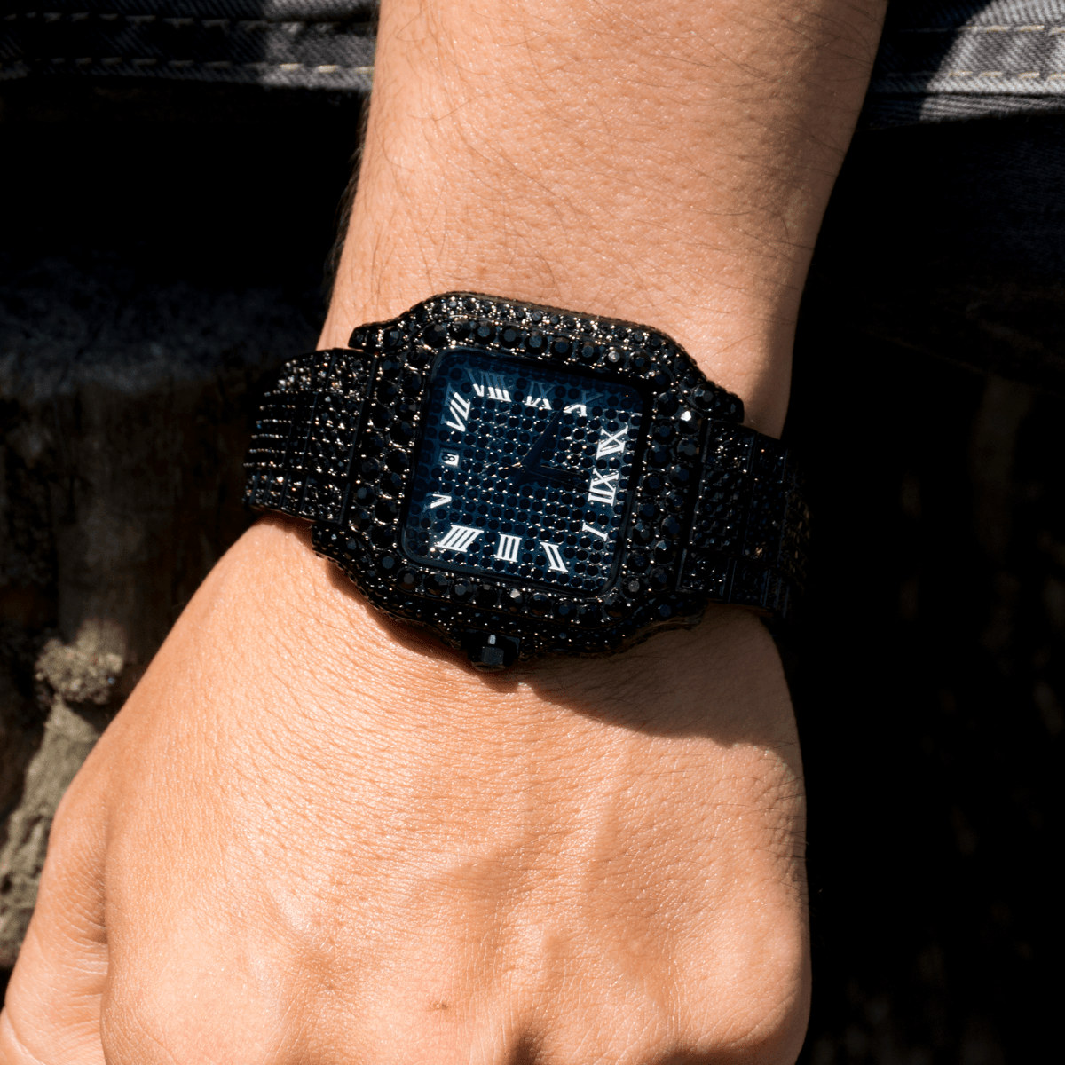 Reloj Millionaire Black – Acero 316L con Circonia 5A – detalle 2